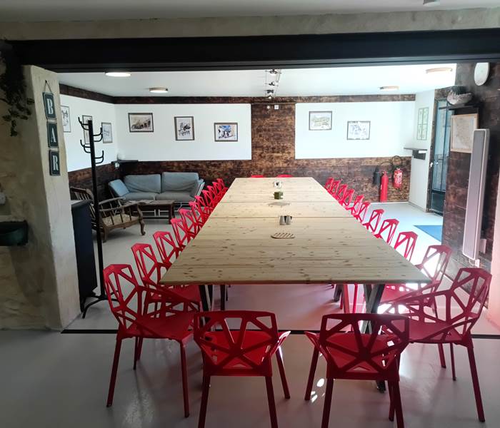 Les gîtes de Moussan - salle de recéption