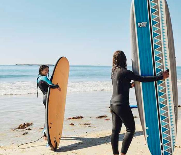 Surfer sur la presqu'île de Quiberon