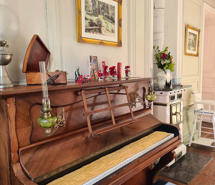 Piano de la salle à manger accessible à nos hôtes