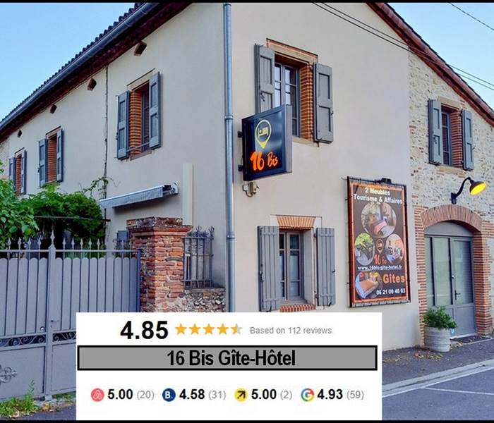 16 Bis gîte Hôtel Marssac sur Tarn