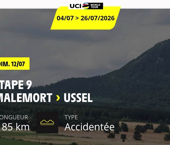 étape 9- tour de france- corrèze- cyclisme- 2026