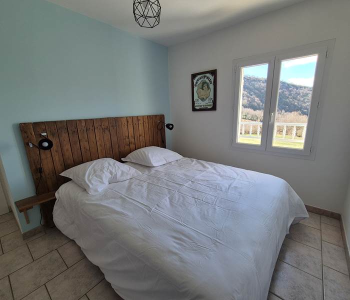 Les gîtes de Moussan - gîte 3 - chambre 1 lit en 160X200cm