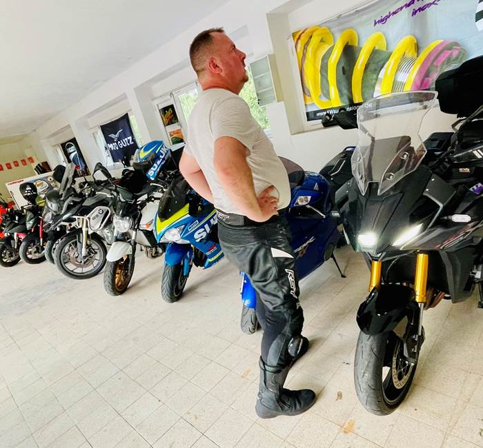 sortie groupe motards en hautes vosges