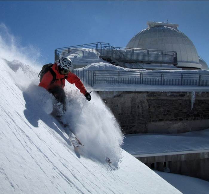 Bareges Freeride au Pic du Midi ©L.Pantoja