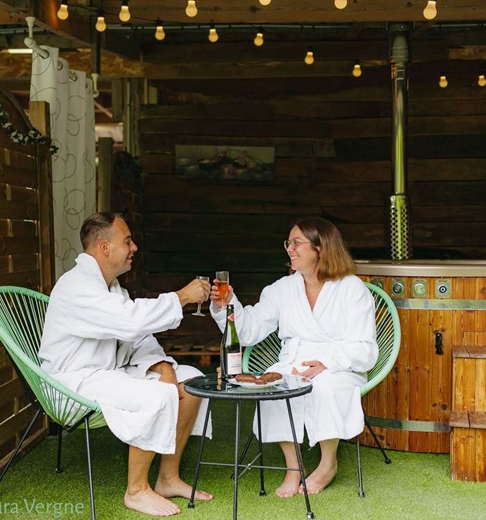 Collation offerte après le bain nordique Crédit photo: Laura Vergne