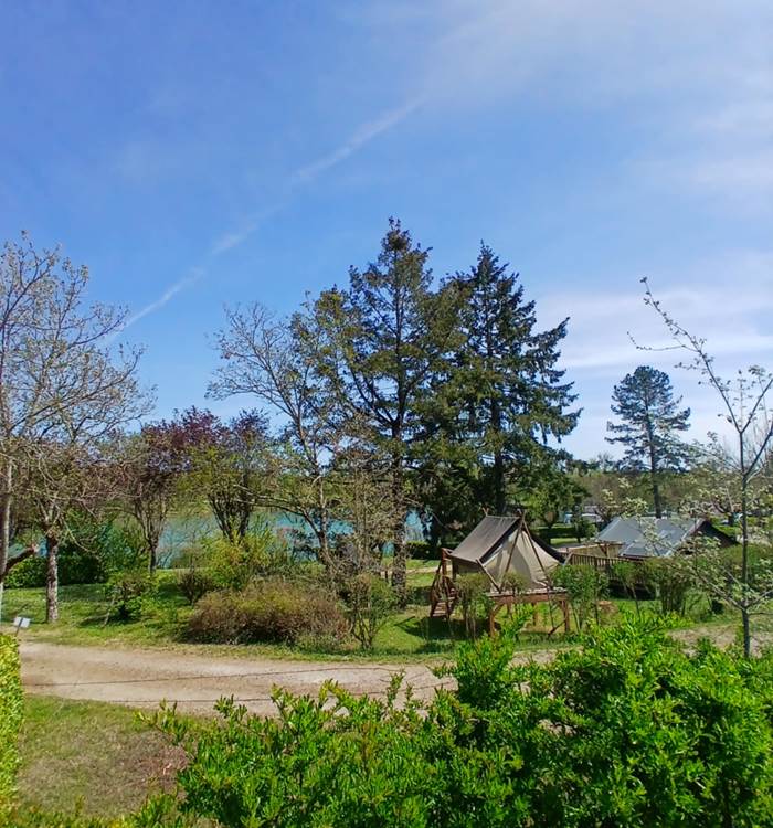 vue depuis le haut du camping