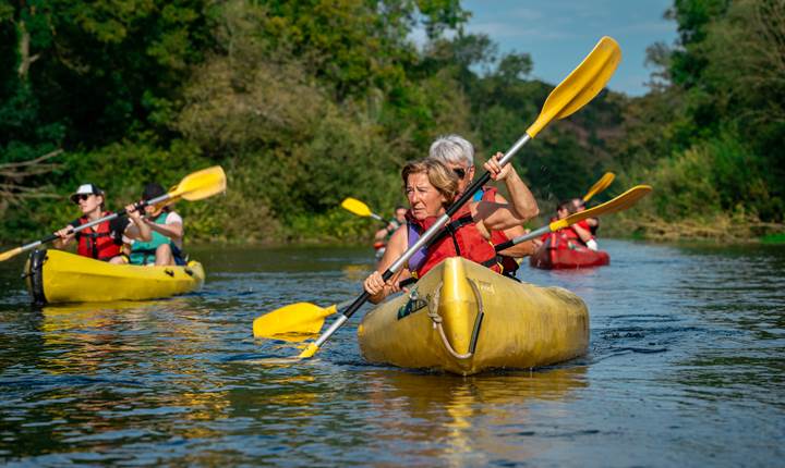 visite guidee en canoe à chipilly