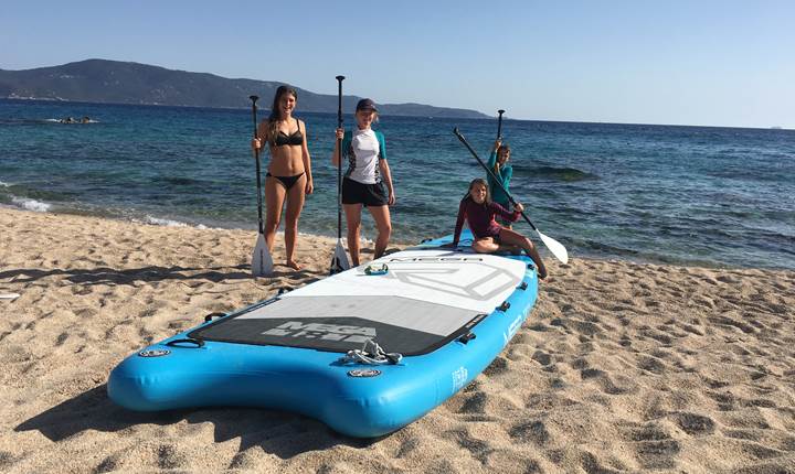 Location libre grand paddle plage Abbartello Corse