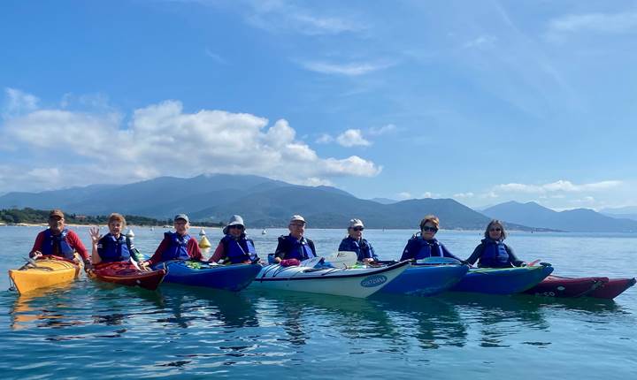 Bien vieillir en Corse jogging pagayé Abbartello kayak