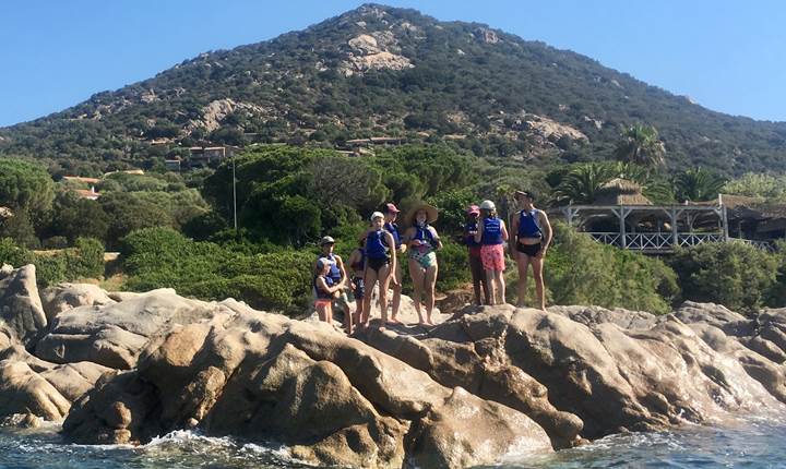 Abbartello kayak Corse coasteering marche aquatique côtière