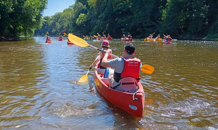 canoë en Dordogne avec canoë Family