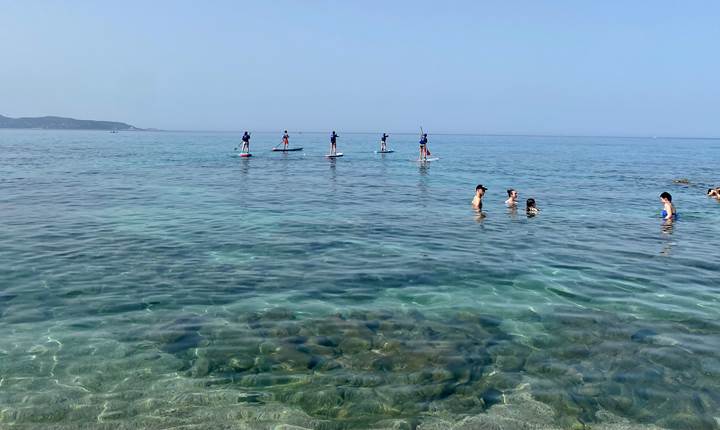 Abbartello initiation stand up paddle Corse
