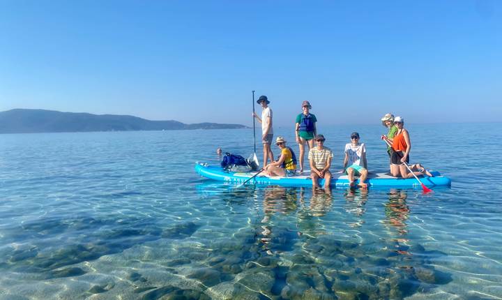 Abbartello kayak paddle Corse randonnée planche à pagaie