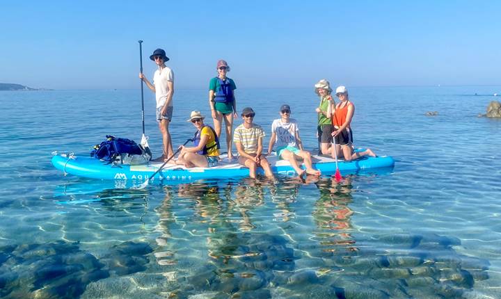 Randonnée big paddle Abbartello kayak Corse