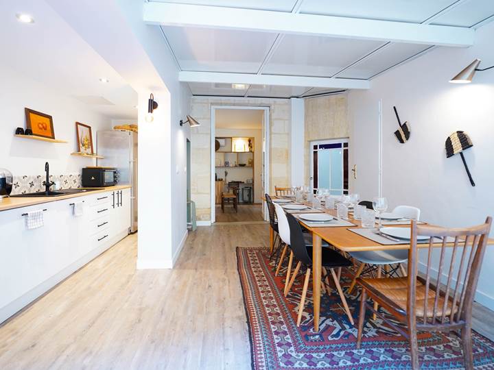 La cuisine et la salle à manger