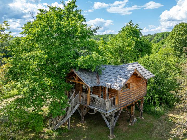 Vue aérienne Petite Cabane INYAQAB crédit photo logadrone