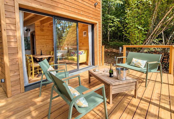 Terrasse Chalet de l'étang