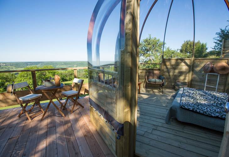 Habitat insolite, vue sur les etoiles et Turenne