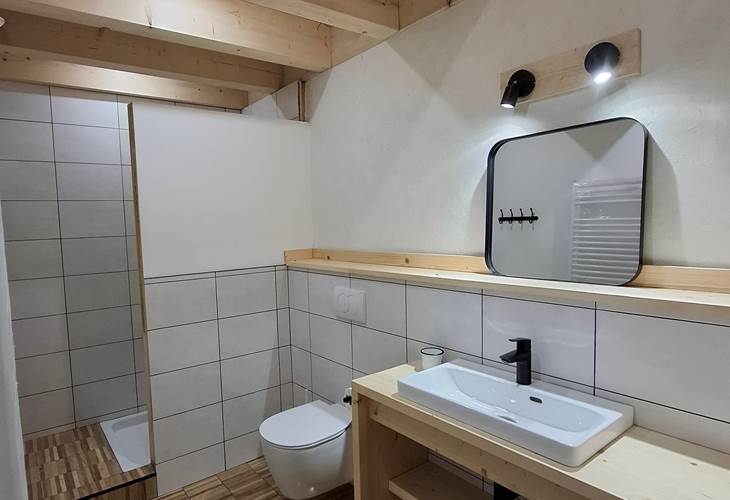 Salle de bain 1 - Douche + wc + lavabo