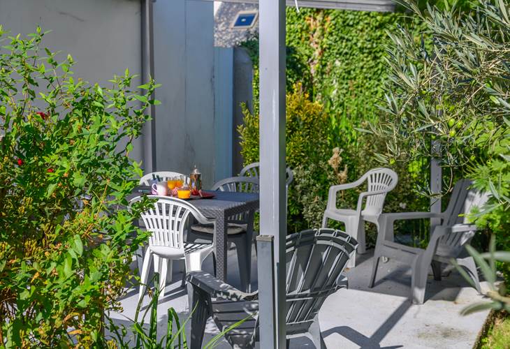 Terrasse sur jardin