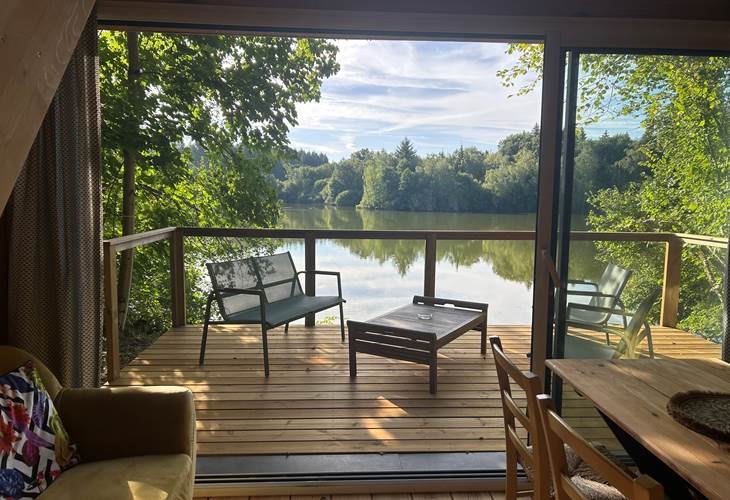 Terrasse Chalet de l'étang