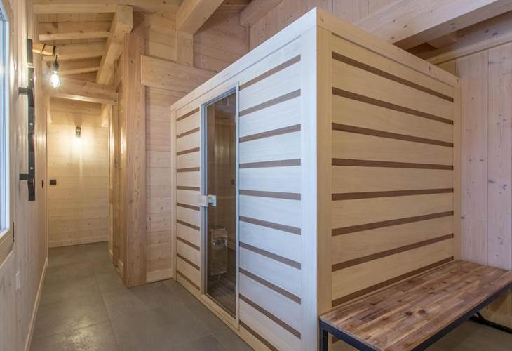 Sauna avec ski-room