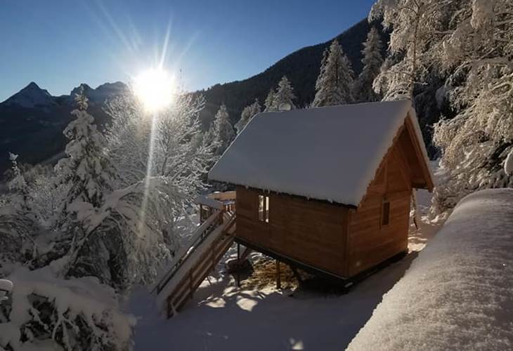 Les cabanes du domaine de l'Esperluette - Cabane Le Jas du Chamois ext 1