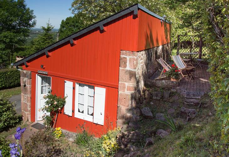 Extérieur du gîte Cassiopée, pour 2 ou 3 personnes