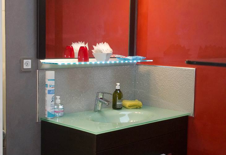 Vue salle de bain studio