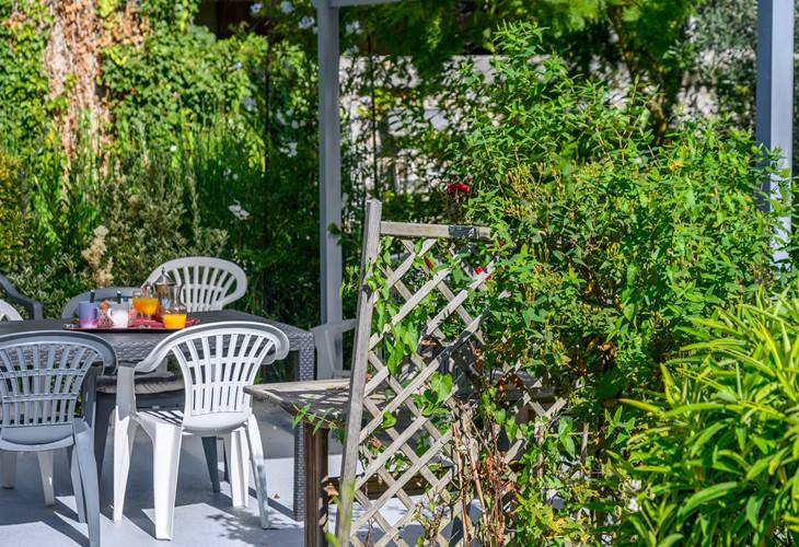 Terrasse sur jardin