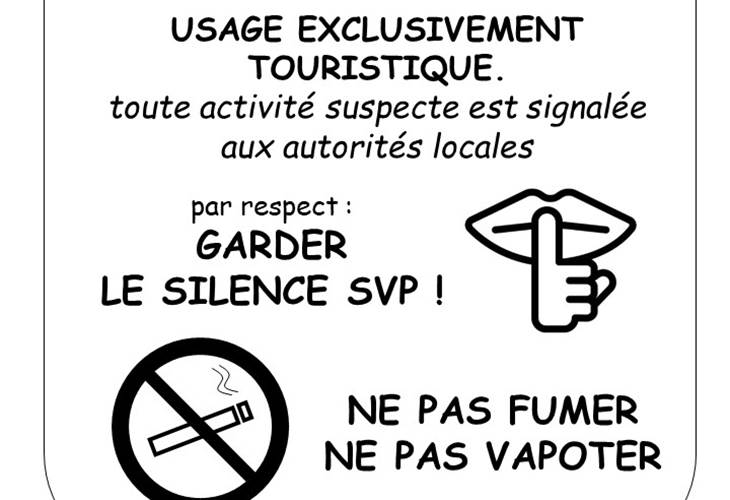 Affichage AVERTISSEMENT site