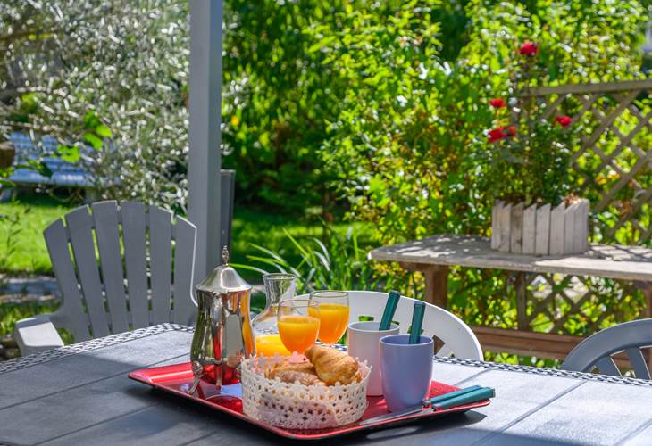 Terrasse sur jardin