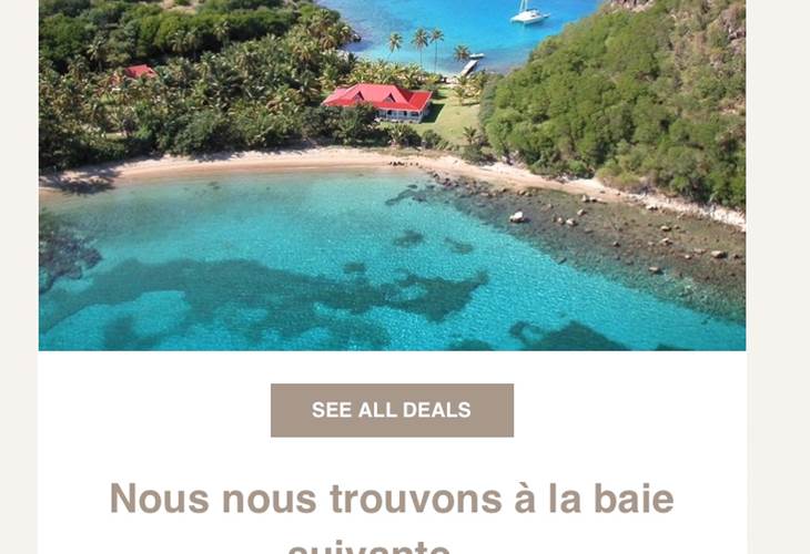 nous nous trouvons à la baie suivante