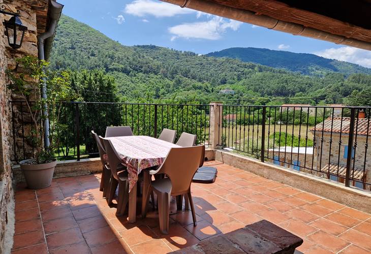 Vue sur les Cévennes...