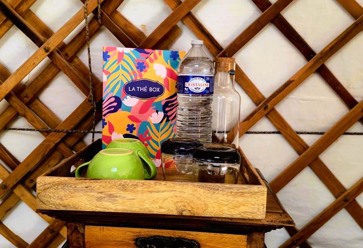 Coin boisson et infusion de la Petite Yourte