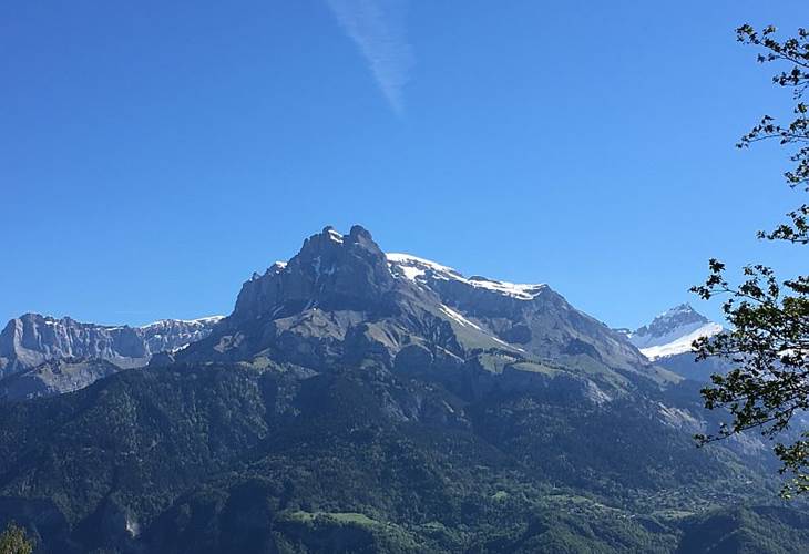 vue sur les aiguilles de Warens