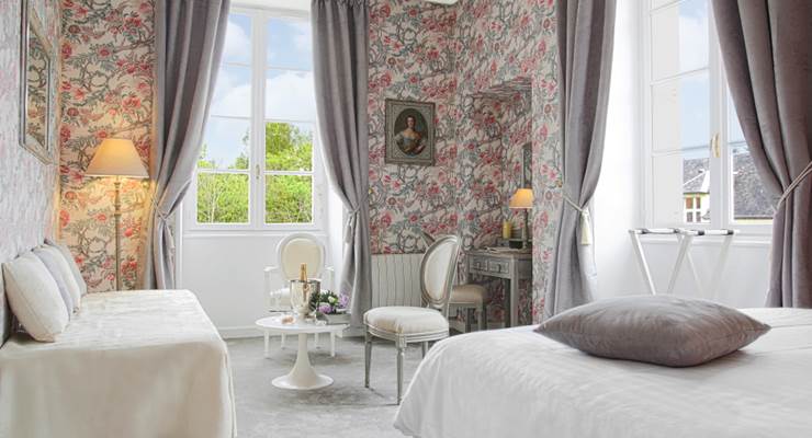 Chambre Pivoine château 3 de 2 à 4 personnes - 1er étage