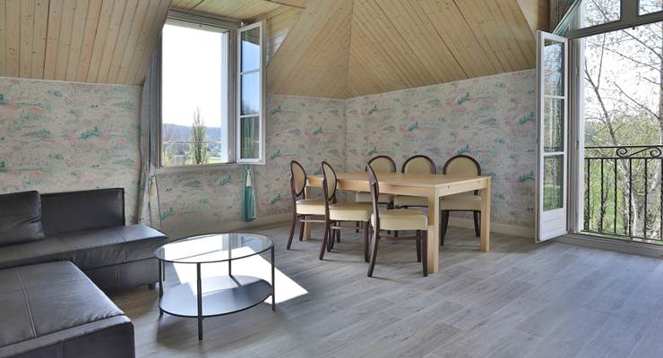 Gîte Privilège Gentilhommière - cuisine séjour salon du 37-39 de 2 à 8 personnes
