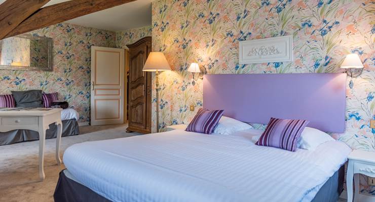 Chambre Parme château de 2 à 5 couchages