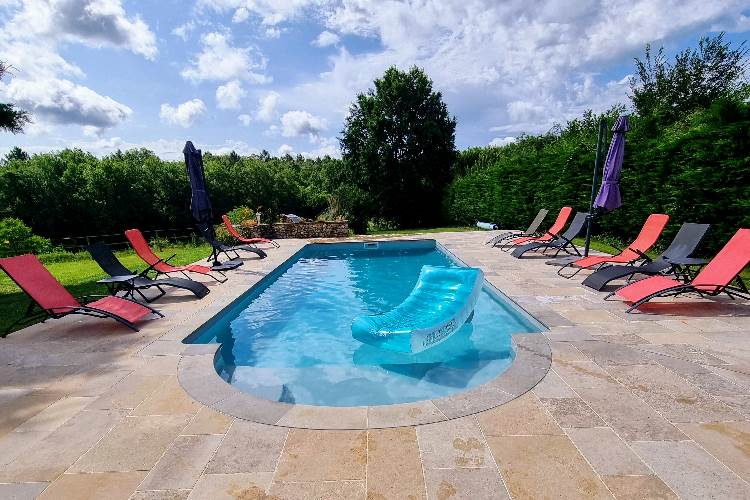 piscine chauffée et partagée