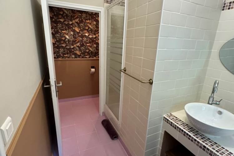 O Moulin du Fieux - Chambre 1 - Verte - Salle d'eau et WC