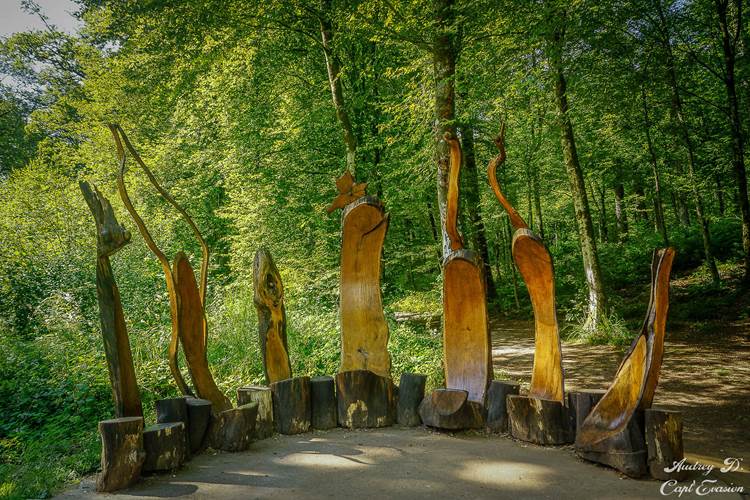 Œuvre sur le sentier des Songes