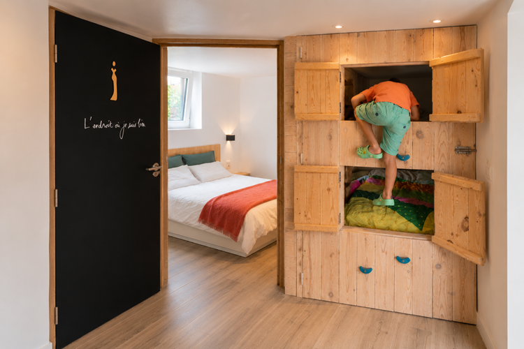 lit Ô17-séjour wellness-Namur-Lit cabane escalade 