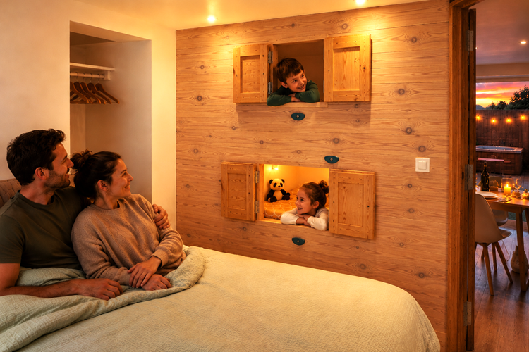 Ô17-séjour wellness-Namur-Lit cabane avec enfant