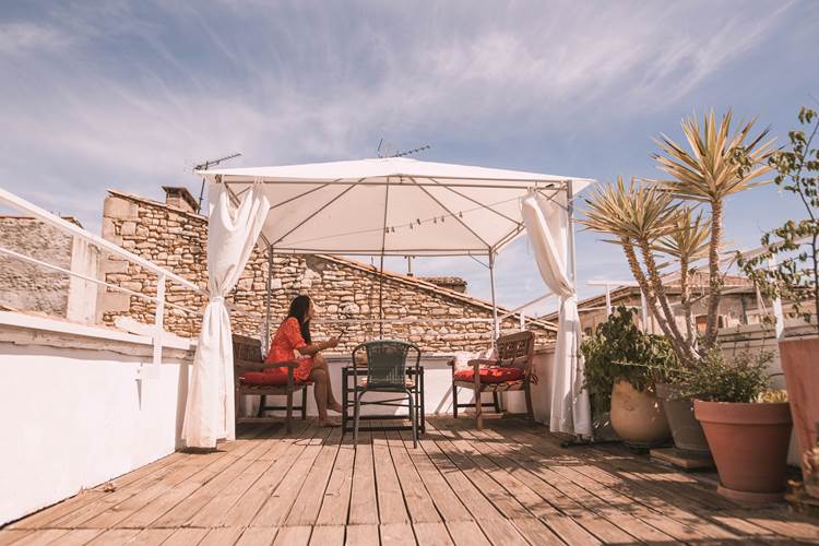 a little bit of shade