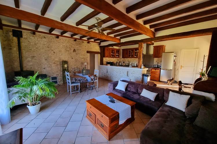 la pièce à vivre gîte Lascaux