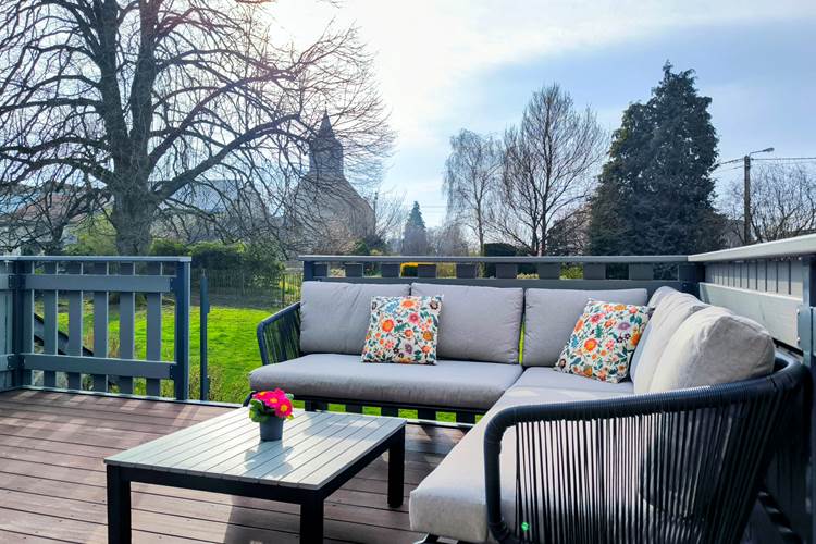 Terrasse au printemps