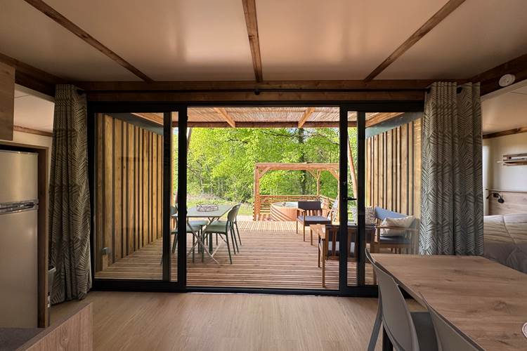 Vue terrasse Cottage Lodge