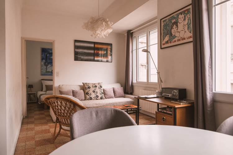 with Sofa, tv & music