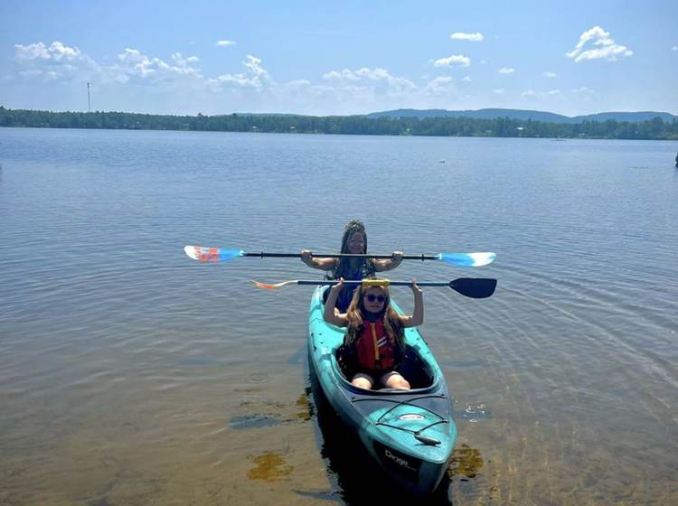 Kayak sur le lac